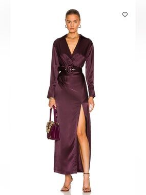 Nicholas Electra silk crossover gown (no belt) Size 2